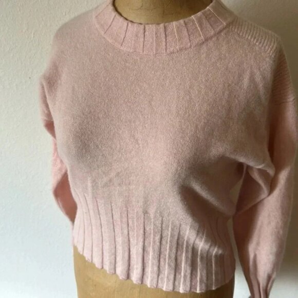Brodie S light pink cashmere sweater ribbed neckline and cuffs great condition - Picture 5 of 8